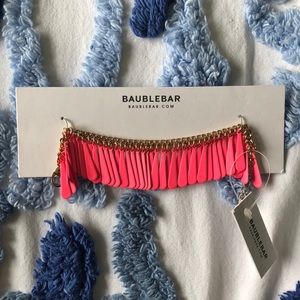 Hot pink tassel like bracelet